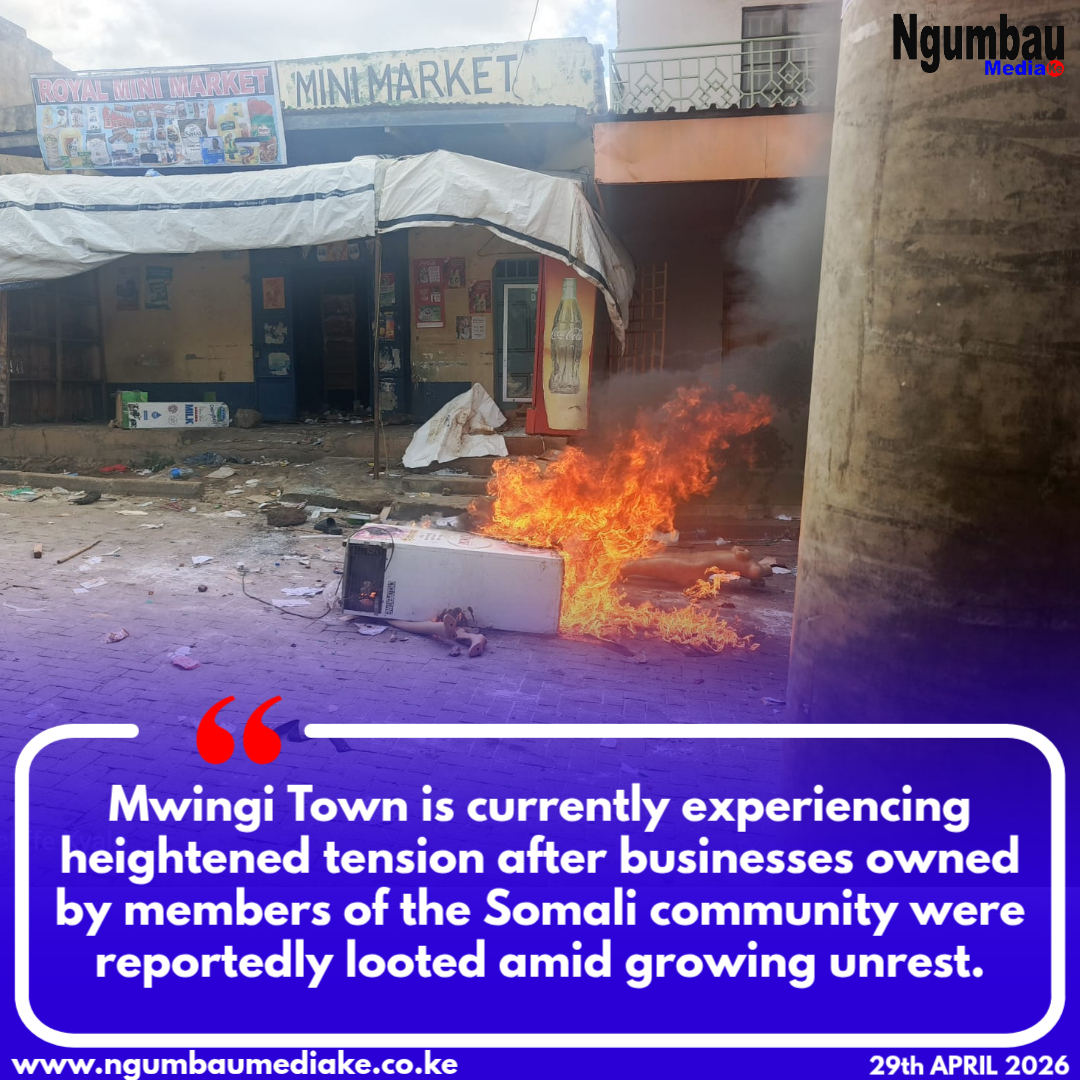 Somali Business Loot; Tension Rises in Mwingi as Businesses Are Looted Following Deadly Attack(Broad Day Light)